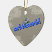 新婦付添人のカスタマイズ可能な結婚式のオーナメント セラミックオーナメント (左)