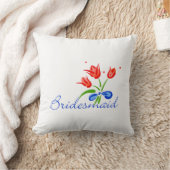 新婦付添人のギフトの枕 クッション (ブランケット)