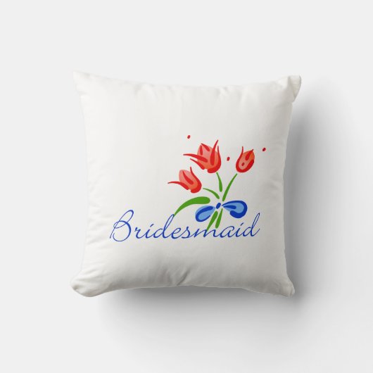 新婦付添人のギフトの枕 クッション (正面)