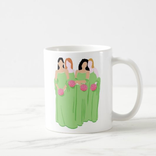 新婦付添人のギフトマグ コーヒーマグカップ (右)