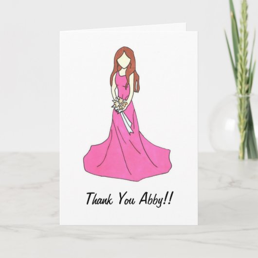 新婦付添人のサンキューカード2 サンキューカード (正面)