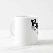 新婦付添人のマグ-紫色のアジサイ コーヒーマグカップ (正面左)