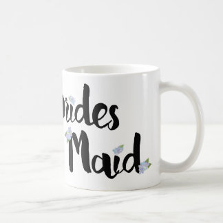 新婦付添人のマグ-紫色のアジサイ コーヒーマグカップ