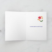 新婦付添人の招待状カード-フラワーパワー 招待状 (内部)
