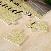 新婦付添人の提案の大理石の背景の写真 ジグソーパズル (側面)