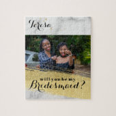 新婦付添人の提案の大理石の背景の写真 ジグソーパズル (縦)