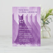 新婦付添人の昼食会かブランチの紫色の服 招待状 (スタンド正面)