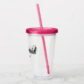 新婦付添人の結婚披露宴のギフトのバチェロレッテの週末 アクリルタンブラー (左)