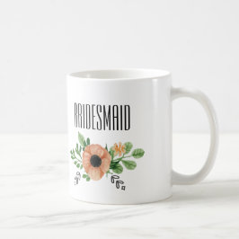 新婦付添人の花のコーヒー・マグ コーヒーマグカップ