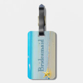 新婦付添人の荷物のラベル ラゲッジタグ (裏面縦)