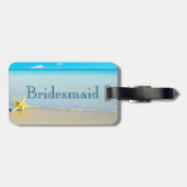 新婦付添人の荷物のラベル ラゲッジタグ (裏面横)