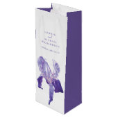 新婦付添人は結婚式のアイリスワインのギフトバッグ感謝していしています ワインギフトバッグ (裏面アングル)