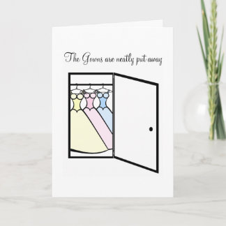 新婦付添人は-ガウンの戸棚感謝していしています サンキューカード