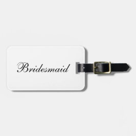 "新婦付添人"の荷物のラベル ラゲッジタグ