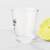 新婦側の男の名前と独身最後のパーティーの日付 ショットグラス (右)