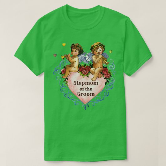 新婦側の親族の贈り物 新郎の義母 天使の贈り物 Tシャツ (デザイン正面)
