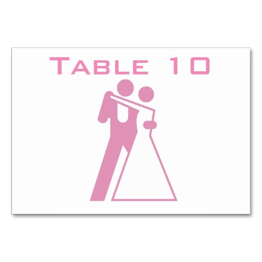 新婦国際的のシンボル テーブルナンバー (正面)