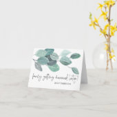 新婦婚式の日から新郎と結婚 カード (黄色い花)