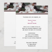 新婦新郎からの結婚式招待状 招待状 (正面/裏面)