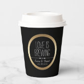 新婦新郎のためのオーダーメイドコーヒー 紙コップ (裏面)