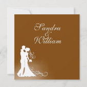 新婦新郎のチョコレートウェディング 招待状 (裏面)