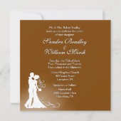 新婦新郎のチョコレートウェディング 招待状 (正面)