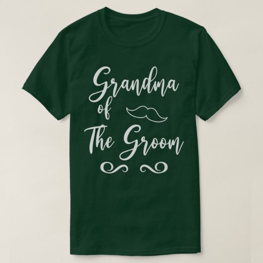新婦新郎の祖母 ウェディング おそろい Tシャツ (デザイン正面)