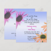 新婦新郎の親からの結婚式招待状 招待状 (正面/裏面)