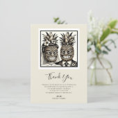 新婦新郎アロハパイナップルチキサンキュ 招待状 (スタンド正面)