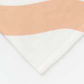 新婦新郎名前の日付桃の結婚式 フリースブランケット (角)