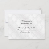 新婦新郎 出席確認 招待状 (裏面)