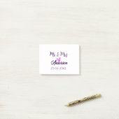 新婦新郎 家族名 日付 年 結婚 記念品 ポストイット (デスク上)