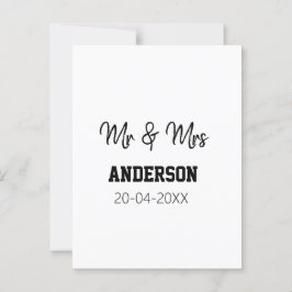 新婦新郎 家族名 日付 年 結婚 記念品 ポストカード