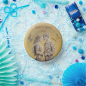 新婦新郎 結婚祝いギフト ペーパーボウル (パーティー)