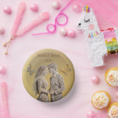 新婦新郎 結婚祝い ペーパーボウル (パーティー)