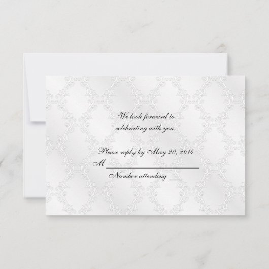 新婦新郎 返信お願いします 招待状 (裏面)