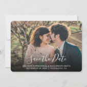 新婦素朴と新郎の写真の結婚式Dateを保存 (正面)