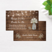 新婦素朴カードのための赤ちゃんの息のレシピ (デスク)