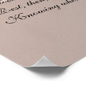 新婦結婚に贈る贈り物 ポスター (角)