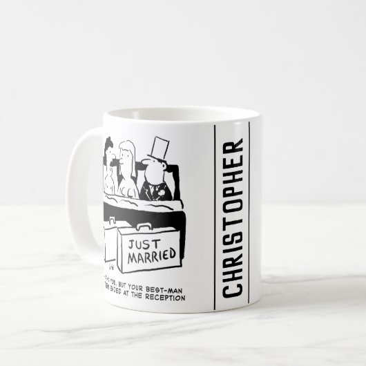新婦結婚のためのハネムーンの夜 コーヒーマグカップ (正面左)