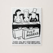 新婦結婚のためのハネムーンの夜 ジグソーパズル (縦)