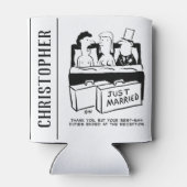 新婦結婚のためのハネムーンの夜 缶クーラー (裏面)