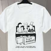 新婦結婚のためのハネムーンの夜 Tシャツ