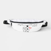 新婦結婚のパーソナライズされたお願い ファニーパック (正面)