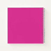 新婦結婚名のチームの母レトロピンク ノートブック (裏面)