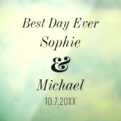 新婦結婚新郎新婦 ウィンドウサイン (シート3)