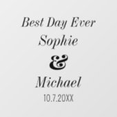 新婦結婚新郎新婦 ウィンドウサイン (シート)