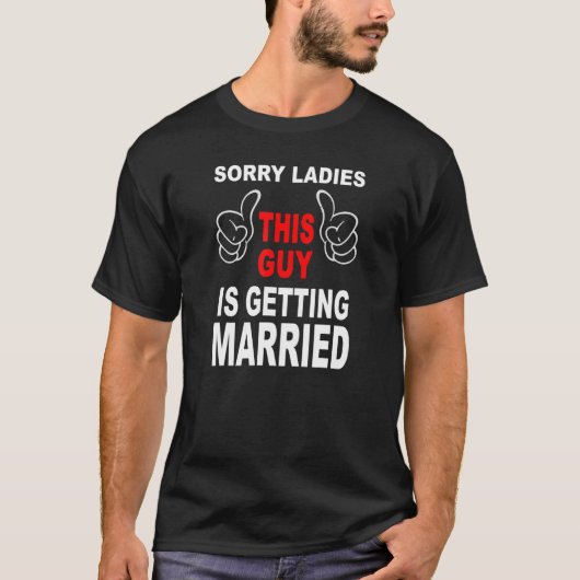 新婦軍団  bachelor party  結婚 ごめん ゲッティ tシャツ (正面)