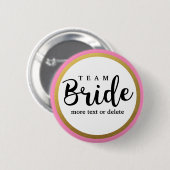 新婦部隊、チーム・ブライド、シック・ウェディモダンング・パーティ 缶バッジ (正面&裏面)