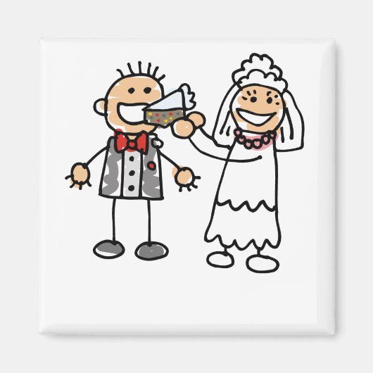 新婦食べ物を与え郎 マグネット (正面)